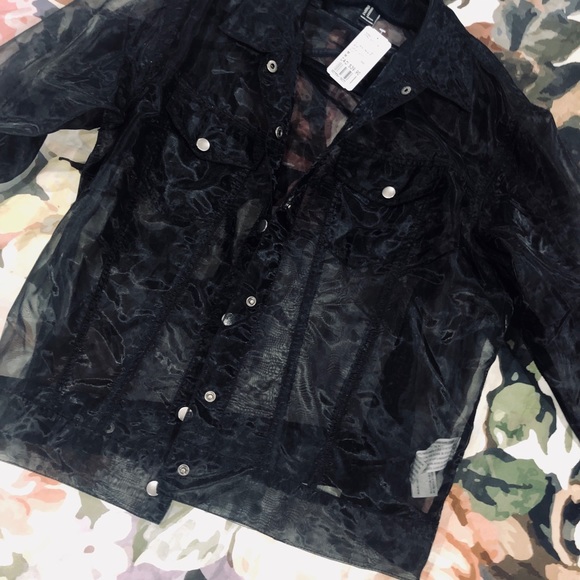 Black Trendy Jacket- Tagged - Picture 2 of 4